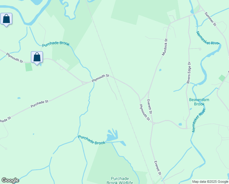 map of restaurants, bars, coffee shops, grocery stores, and more near 255 Plymouth Street in Middleborough