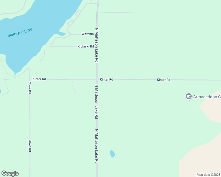map of restaurants, bars, coffee shops, grocery stores, and more near 285 North Matteson Lake Road in Bronson