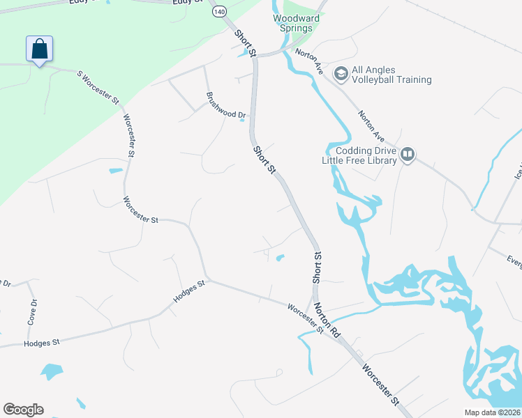 map of restaurants, bars, coffee shops, grocery stores, and more near 35 Brookview Circle in Taunton