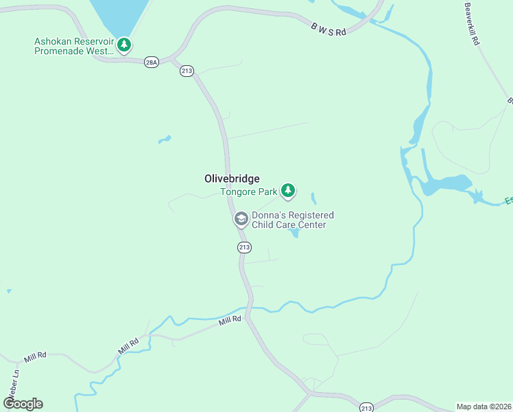 map of restaurants, bars, coffee shops, grocery stores, and more near 5106 New York 213 in Olivebridge