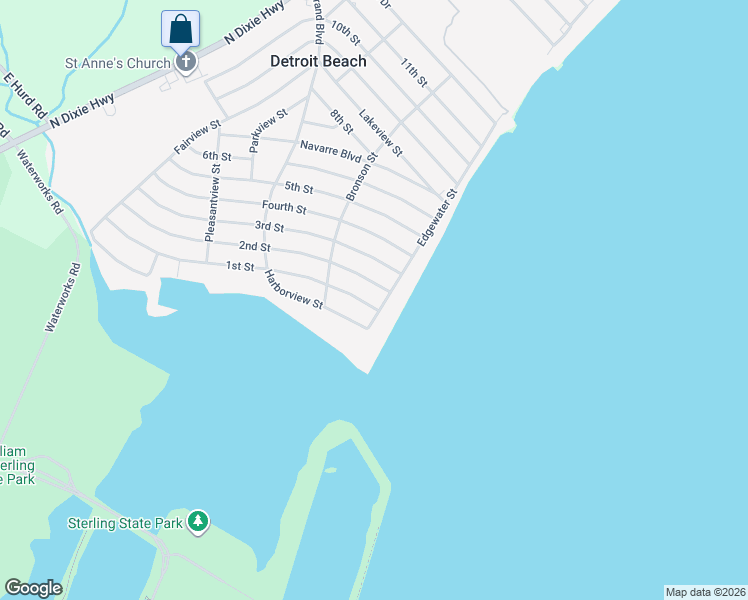 map of restaurants, bars, coffee shops, grocery stores, and more near 3404 1st Street in Monroe