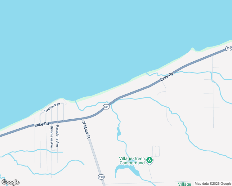 map of restaurants, bars, coffee shops, grocery stores, and more near 2485 Lake Rd in Conneaut