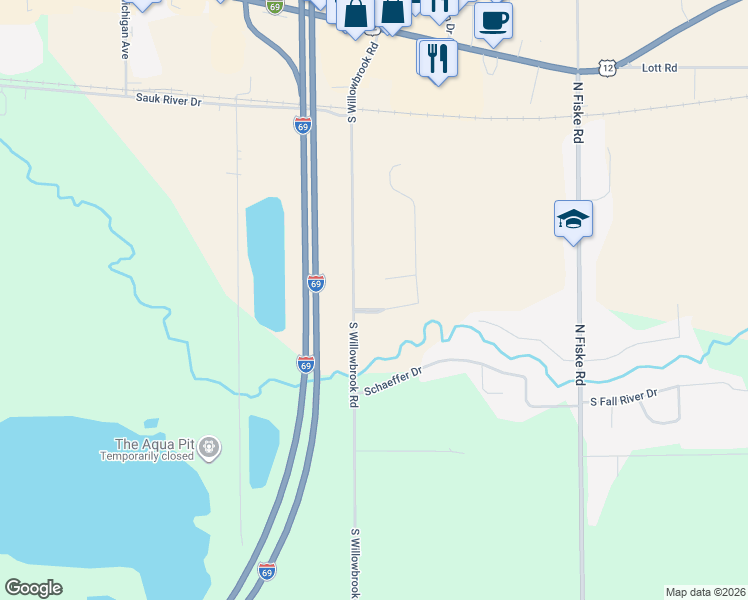 map of restaurants, bars, coffee shops, grocery stores, and more near 19 Tanner Run in Coldwater