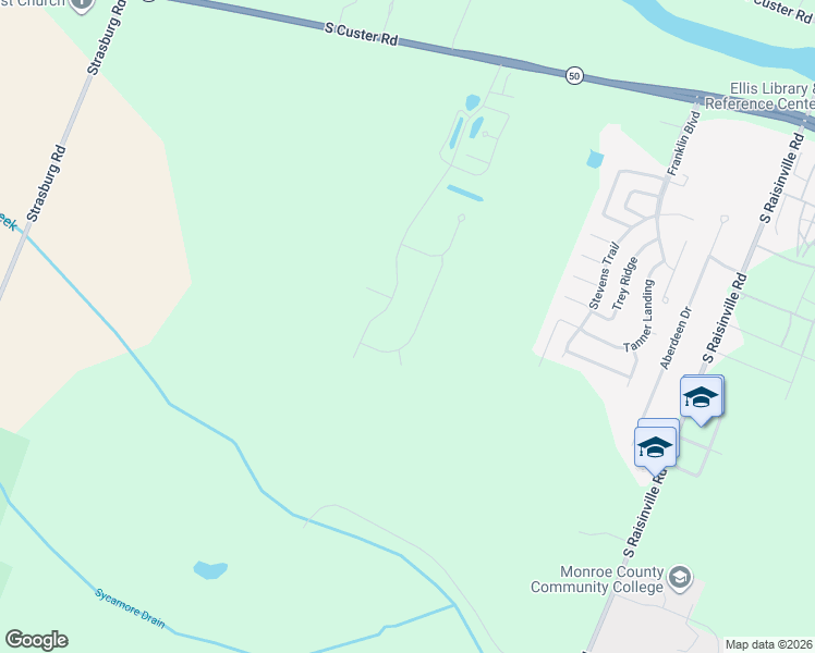 map of restaurants, bars, coffee shops, grocery stores, and more near 1128 Plum Grove Drive in Monroe