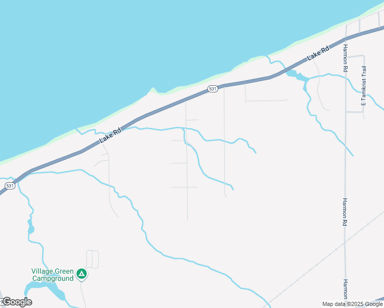 map of restaurants, bars, coffee shops, grocery stores, and more near 2940 Placid Pointe Road in Conneaut