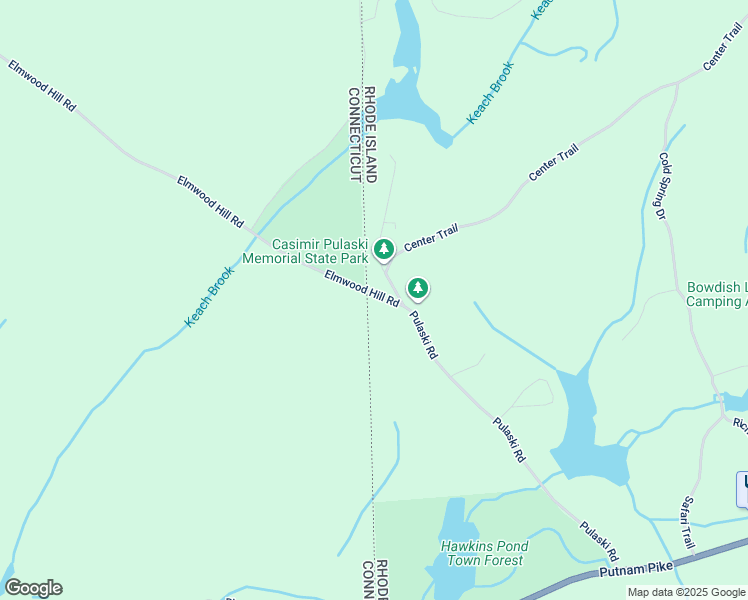 map of restaurants, bars, coffee shops, grocery stores, and more near 174 Pulaski Road in Glocester