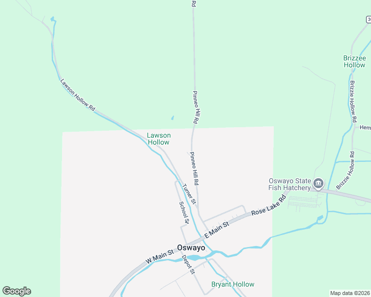 map of restaurants, bars, coffee shops, grocery stores, and more near Shall Avenue in Oswayo