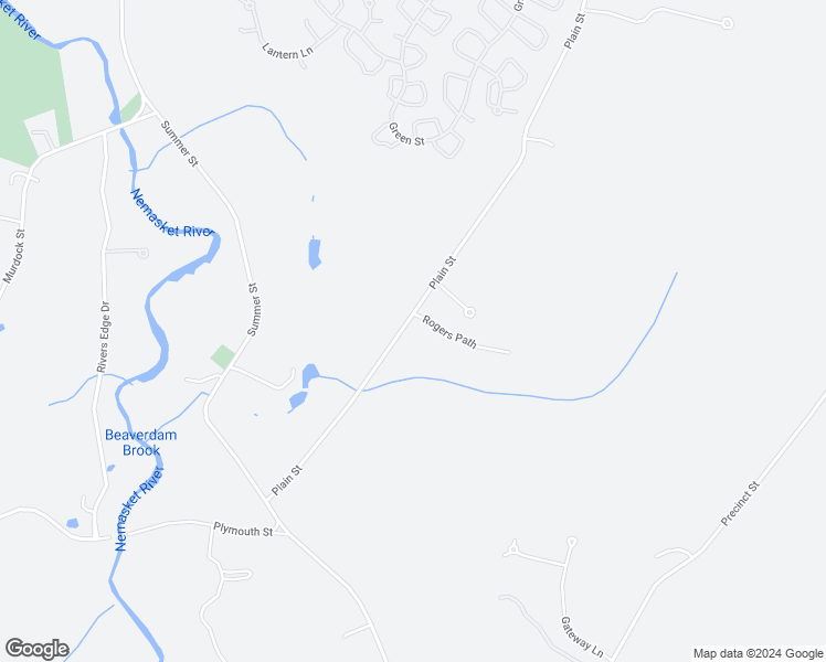 map of restaurants, bars, coffee shops, grocery stores, and more near 27 Plain Street in Middleborough