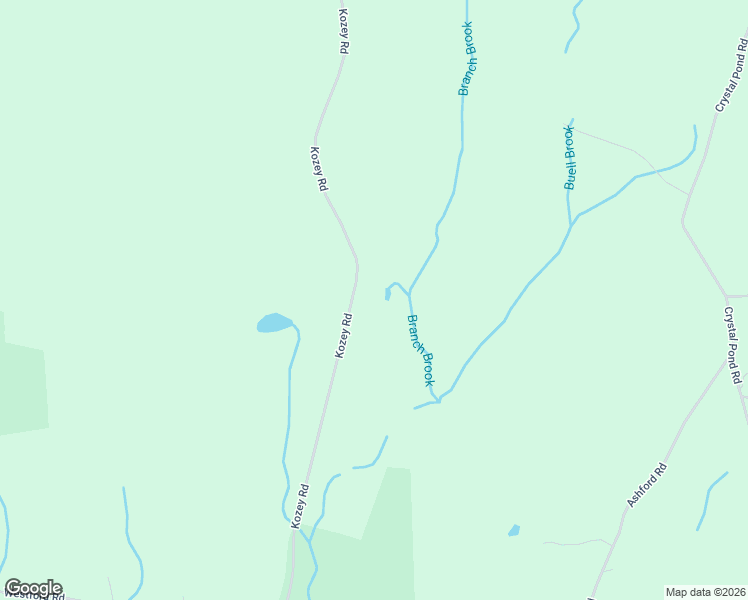 map of restaurants, bars, coffee shops, grocery stores, and more near 100 Kozey Road in Eastford