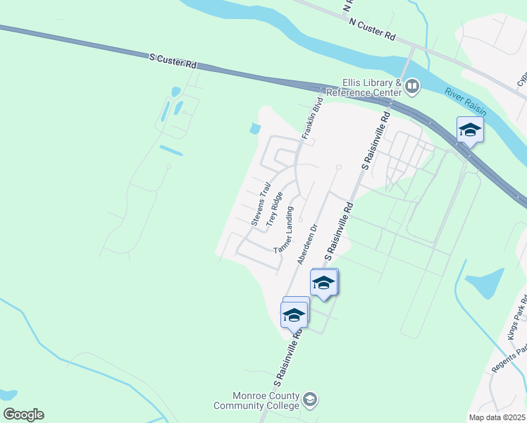 map of restaurants, bars, coffee shops, grocery stores, and more near 898 Stevens Trail in Monroe