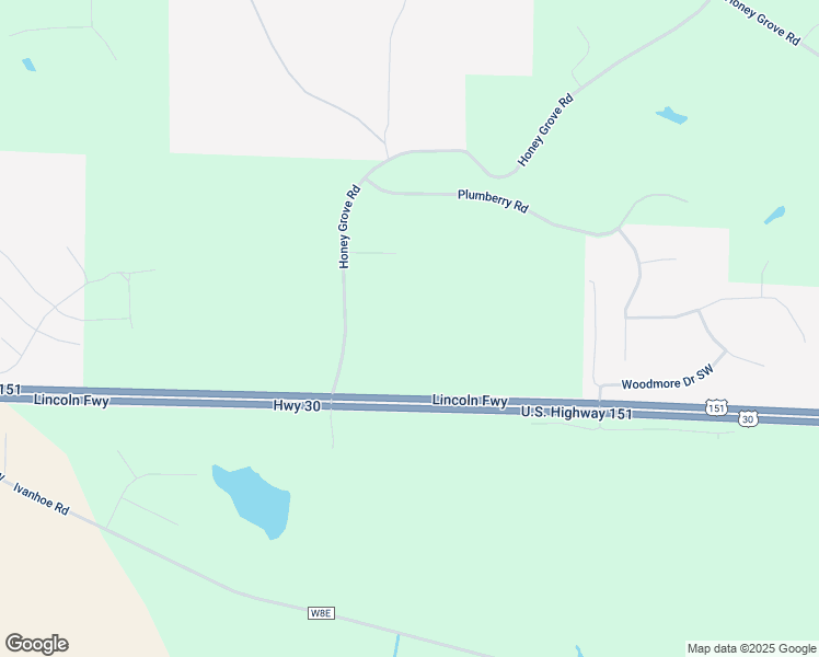 map of restaurants, bars, coffee shops, grocery stores, and more near 4101 Honey Grove Road in Ely