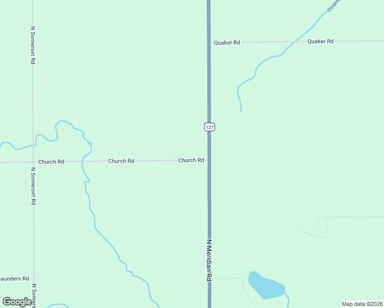 map of restaurants, bars, coffee shops, grocery stores, and more near 14644 Church Road in Hudson