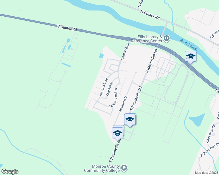 map of restaurants, bars, coffee shops, grocery stores, and more near 898 Stevens Trail in Monroe