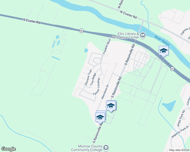 map of restaurants, bars, coffee shops, grocery stores, and more near 898 Stevens Trail in Monroe