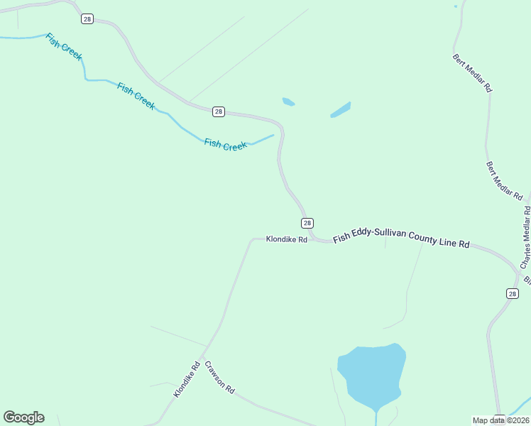 map of restaurants, bars, coffee shops, grocery stores, and more near 5638 County Road 28 in Long Eddy