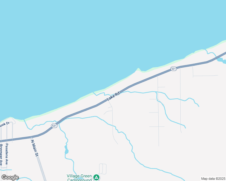 map of restaurants, bars, coffee shops, grocery stores, and more near 2829 Lake Road in Conneaut