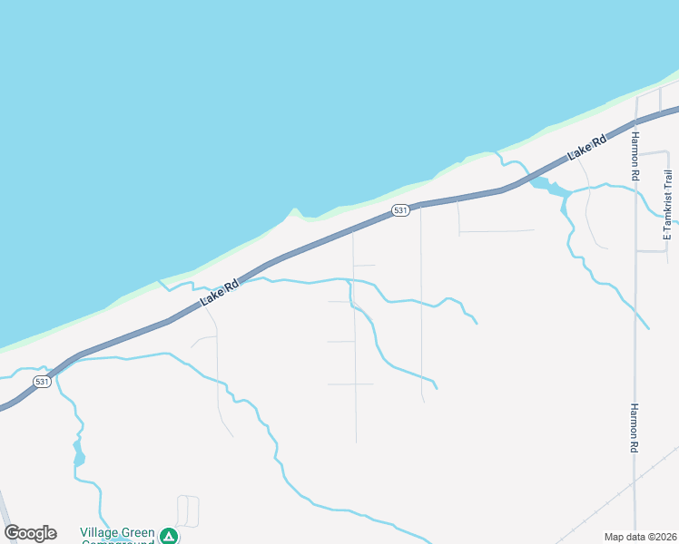 map of restaurants, bars, coffee shops, grocery stores, and more near 7455 Kingsboro Drive in Conneaut