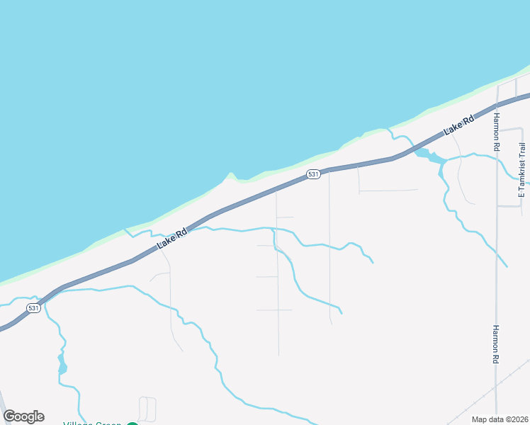 map of restaurants, bars, coffee shops, grocery stores, and more near 7455 Kingsboro Dr in Conneaut