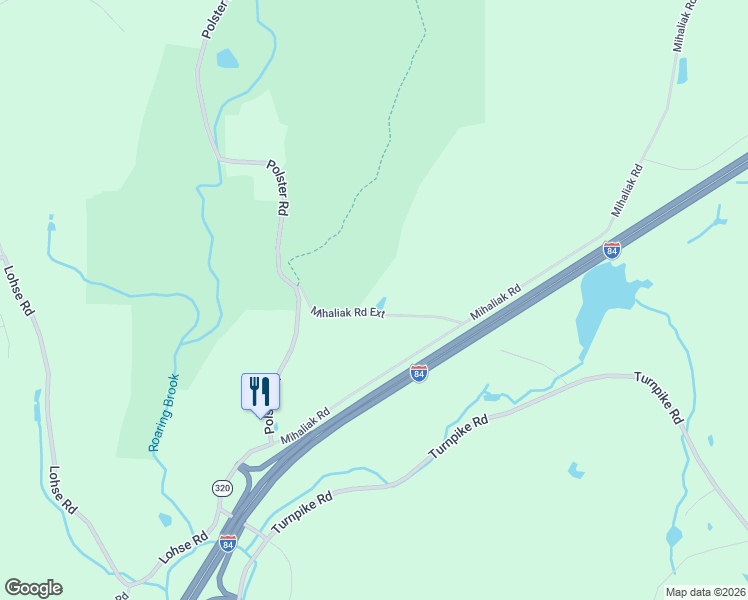 map of restaurants, bars, coffee shops, grocery stores, and more near 16 Mihaliak Road Extension in Willington