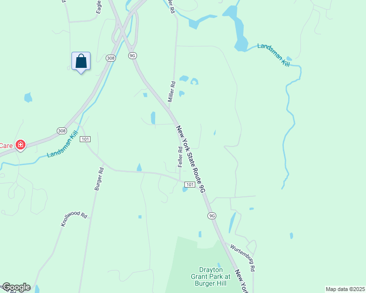 map of restaurants, bars, coffee shops, grocery stores, and more near 41 Feller Road in Rhinebeck