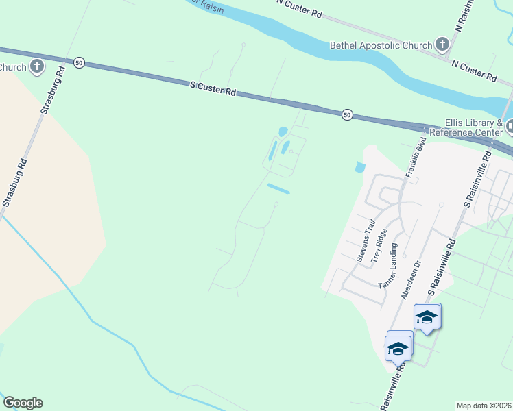 map of restaurants, bars, coffee shops, grocery stores, and more near 972 Plum Tree Circle in Monroe