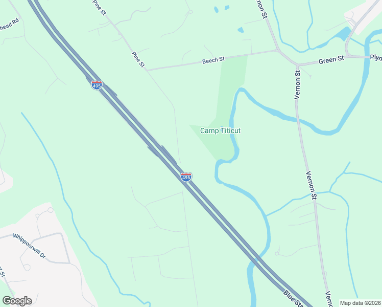 map of restaurants, bars, coffee shops, grocery stores, and more near 530 Pine Street in Raynham