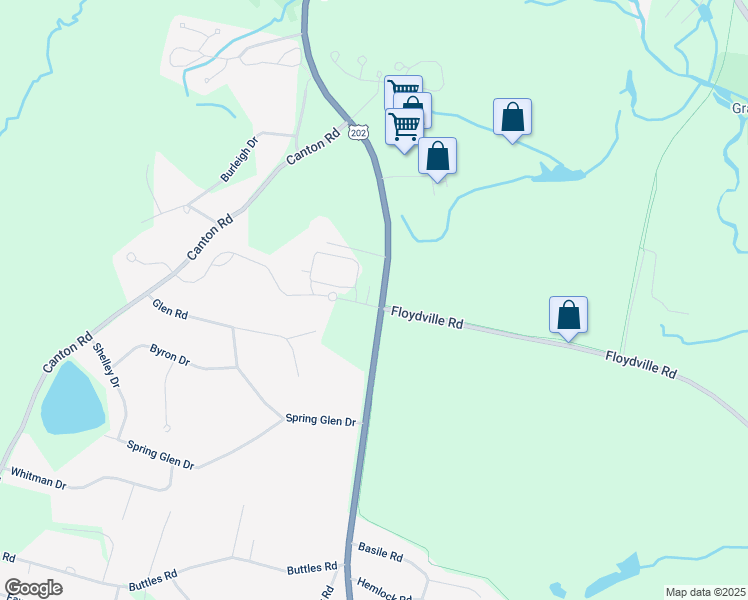 map of restaurants, bars, coffee shops, grocery stores, and more near 83 Salmon Brook Street in Granby
