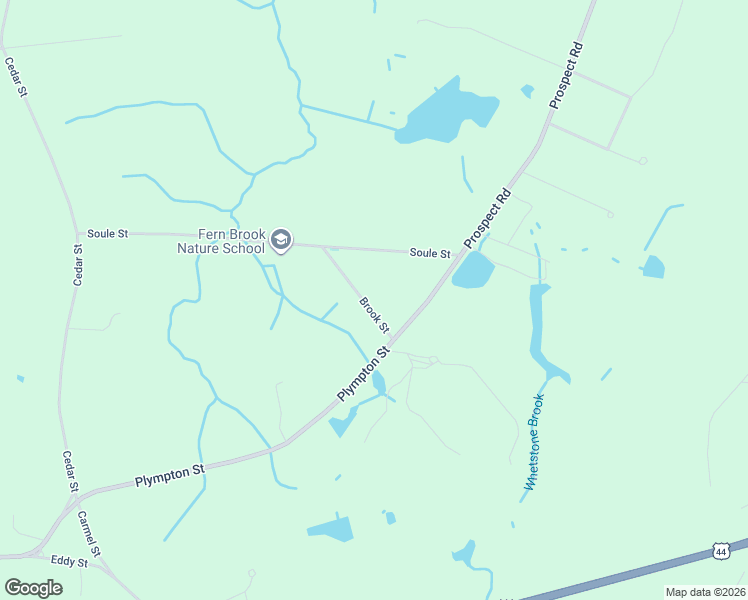 map of restaurants, bars, coffee shops, grocery stores, and more near 7 Brook Street in Middleborough