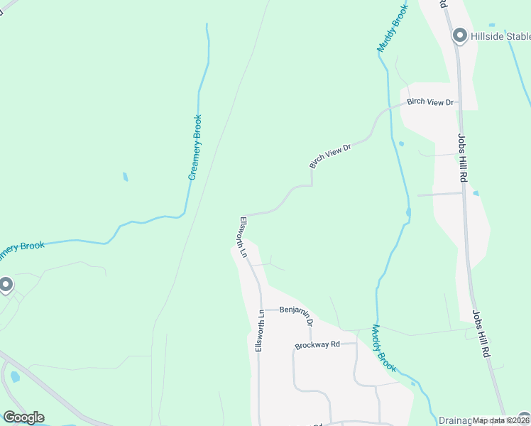 map of restaurants, bars, coffee shops, grocery stores, and more near 37 Brook Crossing in Ellington