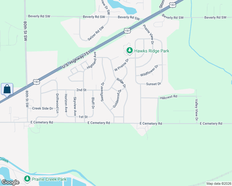 map of restaurants, bars, coffee shops, grocery stores, and more near 209 Bluestar Drive in Fairfax