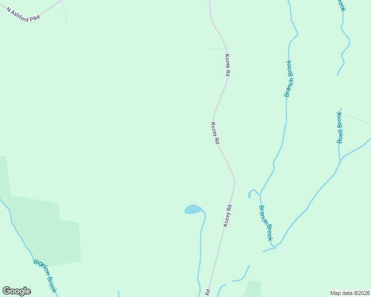 map of restaurants, bars, coffee shops, grocery stores, and more near 121 Kozey Road in Eastford