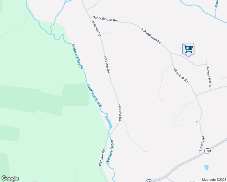 map of restaurants, bars, coffee shops, grocery stores, and more near 78 Webster Road in Ellington