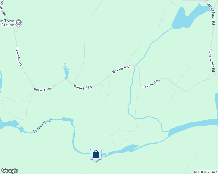 map of restaurants, bars, coffee shops, grocery stores, and more near 313 Beaverkill Rd in Kingston