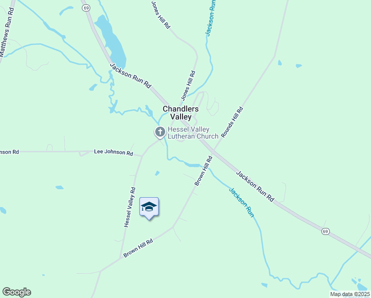 map of restaurants, bars, coffee shops, grocery stores, and more near in Chandlers Valley