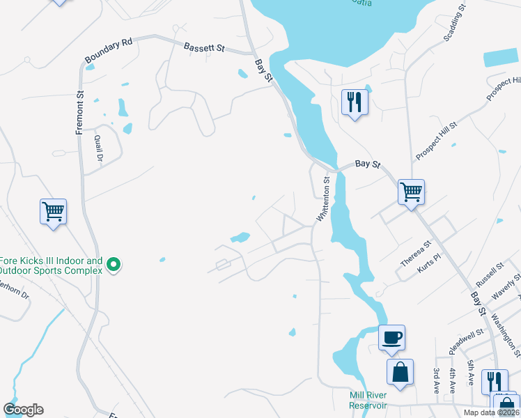 map of restaurants, bars, coffee shops, grocery stores, and more near 59 Edgehill Road in Taunton