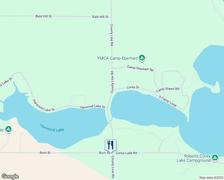 map of restaurants, bars, coffee shops, grocery stores, and more near 59510 County Line Road in Three Rivers