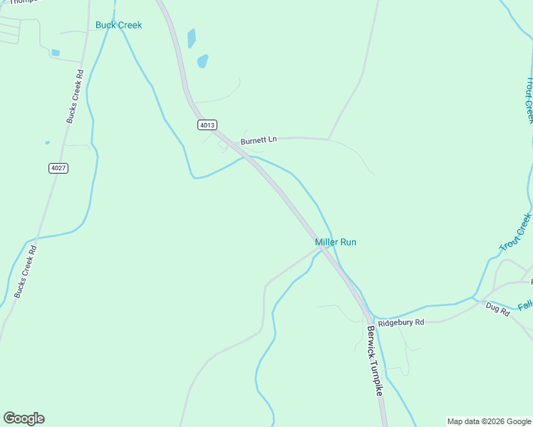 map of restaurants, bars, coffee shops, grocery stores, and more near 12367 Berwick Turnpike in Gillett