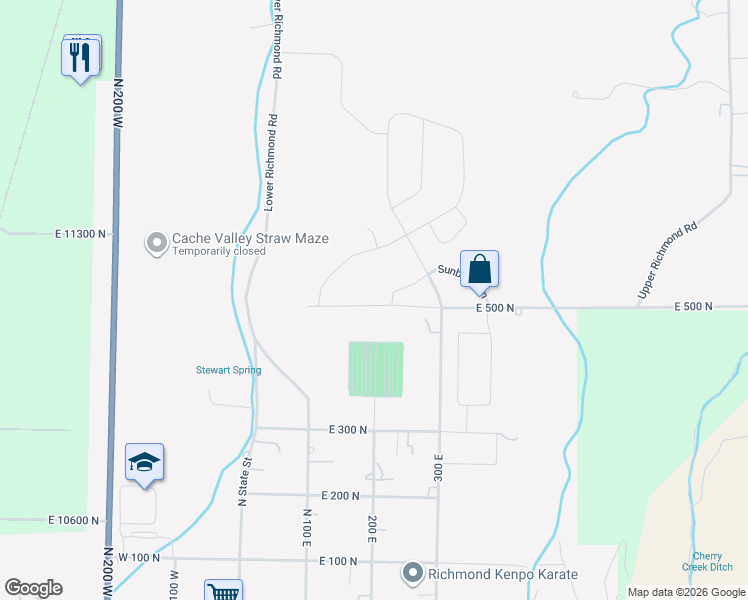 map of restaurants, bars, coffee shops, grocery stores, and more near in Richmond