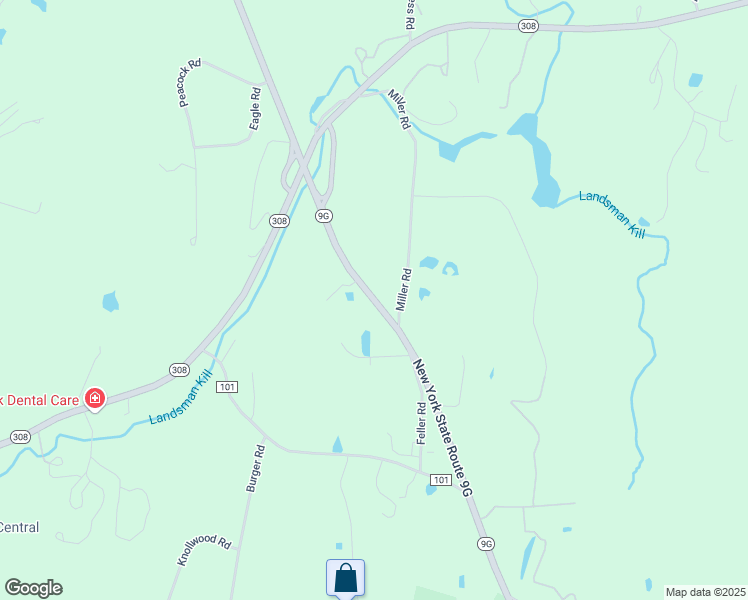 map of restaurants, bars, coffee shops, grocery stores, and more near 2153 Highway 9G in Rhinebeck