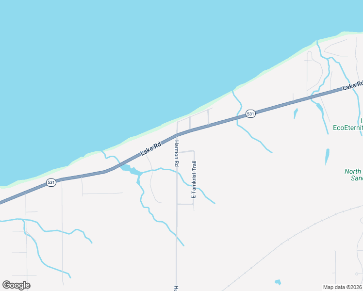 map of restaurants, bars, coffee shops, grocery stores, and more near 7578 Harmon Road in Conneaut