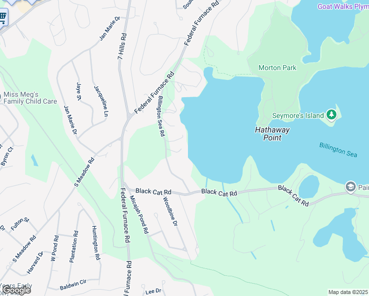 map of restaurants, bars, coffee shops, grocery stores, and more near 54 Billington Sea Road in Plymouth