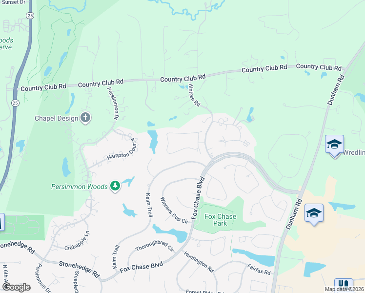 map of restaurants, bars, coffee shops, grocery stores, and more near 123 Whittington Course in St. Charles