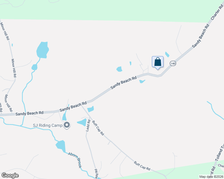 map of restaurants, bars, coffee shops, grocery stores, and more near 80 Sandy Beach Road in Ellington