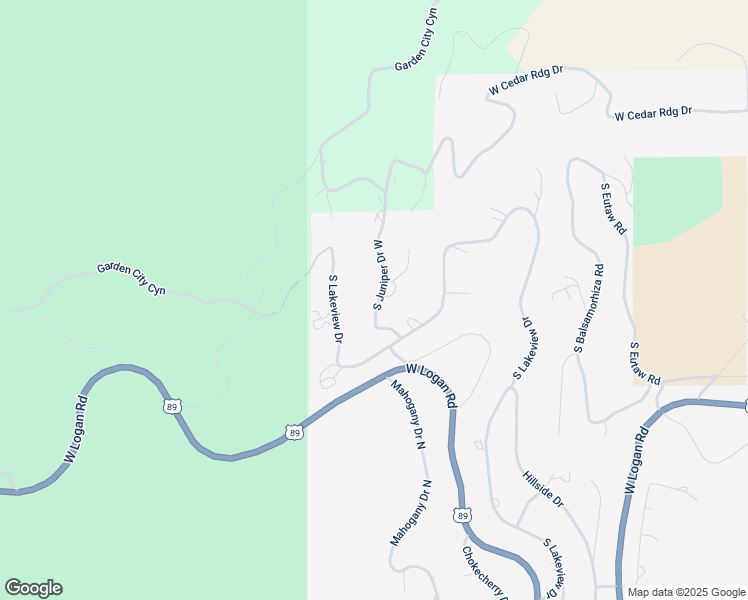 map of restaurants, bars, coffee shops, grocery stores, and more near 725 South Juniper Drive West in Garden City