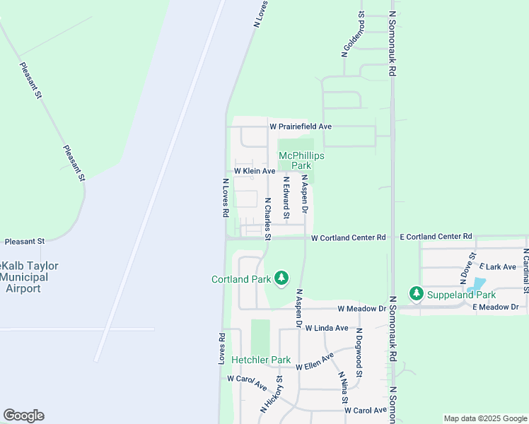 map of restaurants, bars, coffee shops, grocery stores, and more near 433 North Charles Street in Cortland