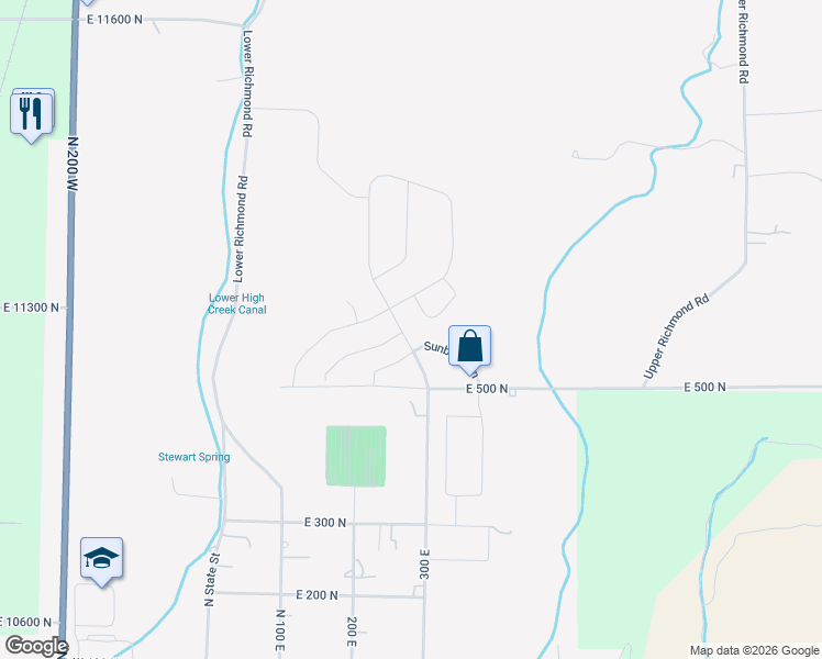 map of restaurants, bars, coffee shops, grocery stores, and more near 287 Sunburst Lane in Richmond