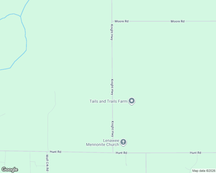 map of restaurants, bars, coffee shops, grocery stores, and more near 3508 Knight Highway in Adrian