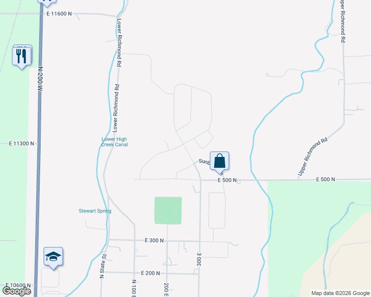 map of restaurants, bars, coffee shops, grocery stores, and more near 625 Cherry Creek Parkway in Richmond