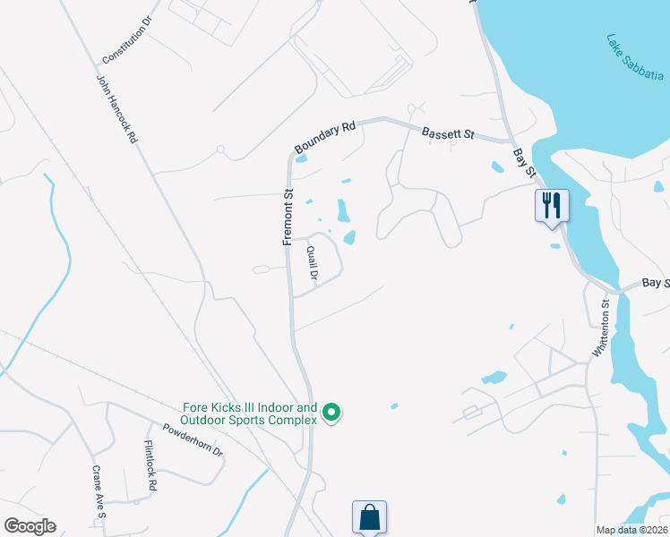 map of restaurants, bars, coffee shops, grocery stores, and more near 88 Partridge Circle in Taunton