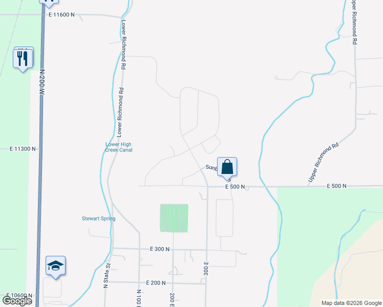 map of restaurants, bars, coffee shops, grocery stores, and more near 625 Cherry Creek Parkway in Richmond